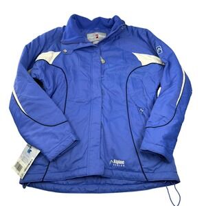 Alpine Design Insulated Ski Jacket Blue White‎ Winter Performance Women's S